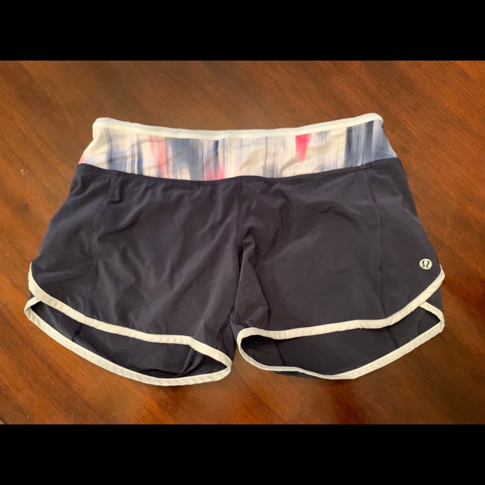 Lulemon Navy Speed Shorts 4 Inch Size 4